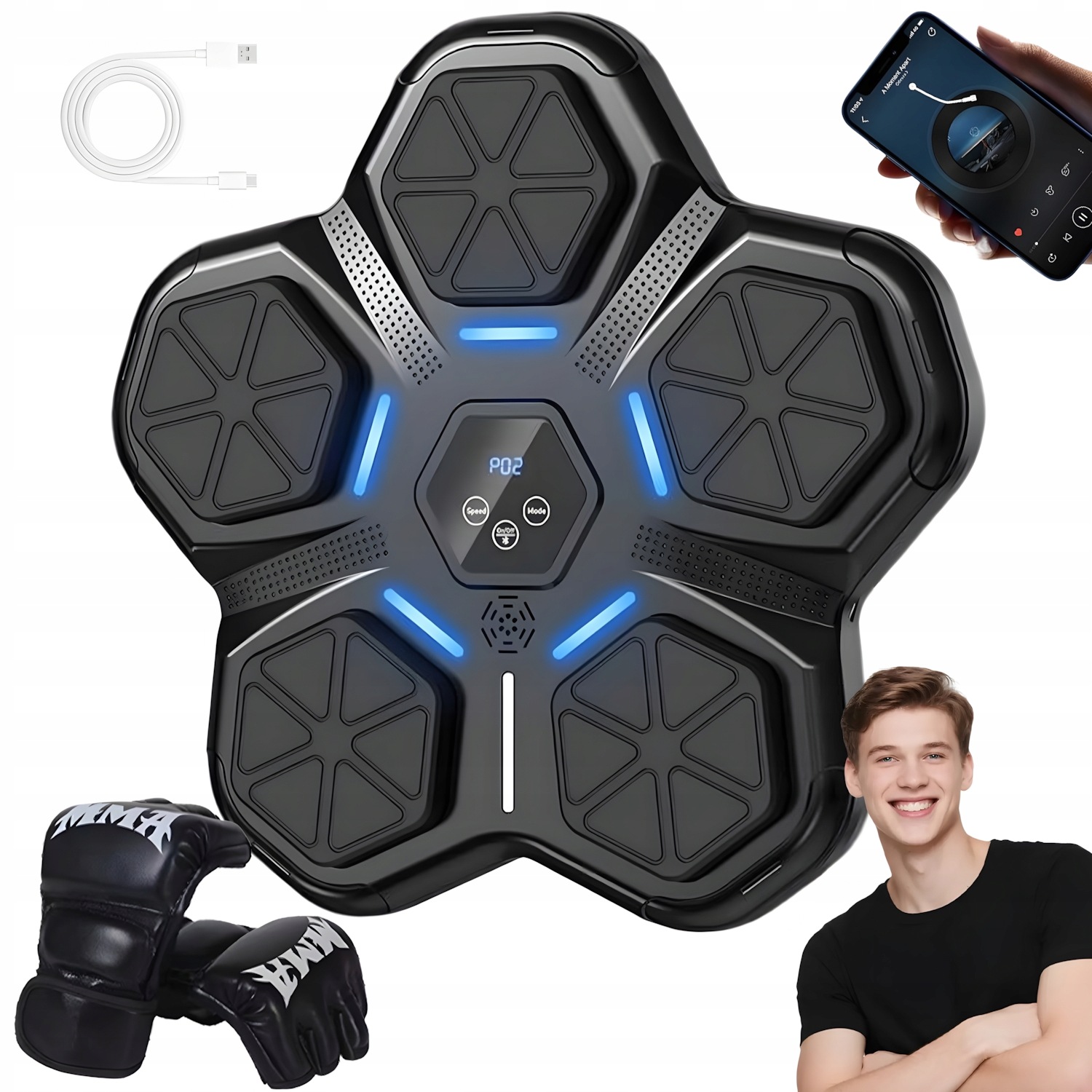 Hudební Boxovací Bluetooth Boxerský Stroj Rukavice