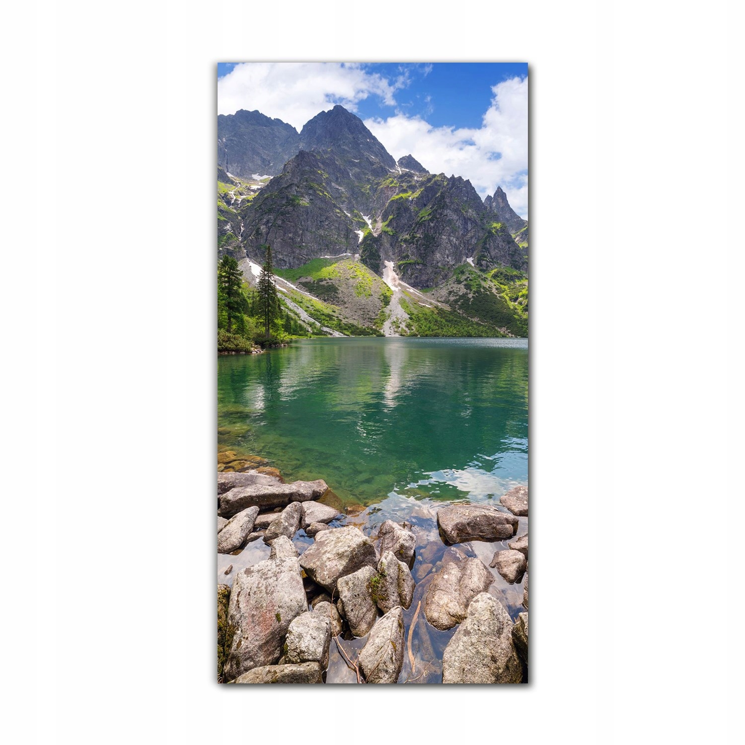 

Foto-obraz szklany do salonu 70x140 Tatry jezioro