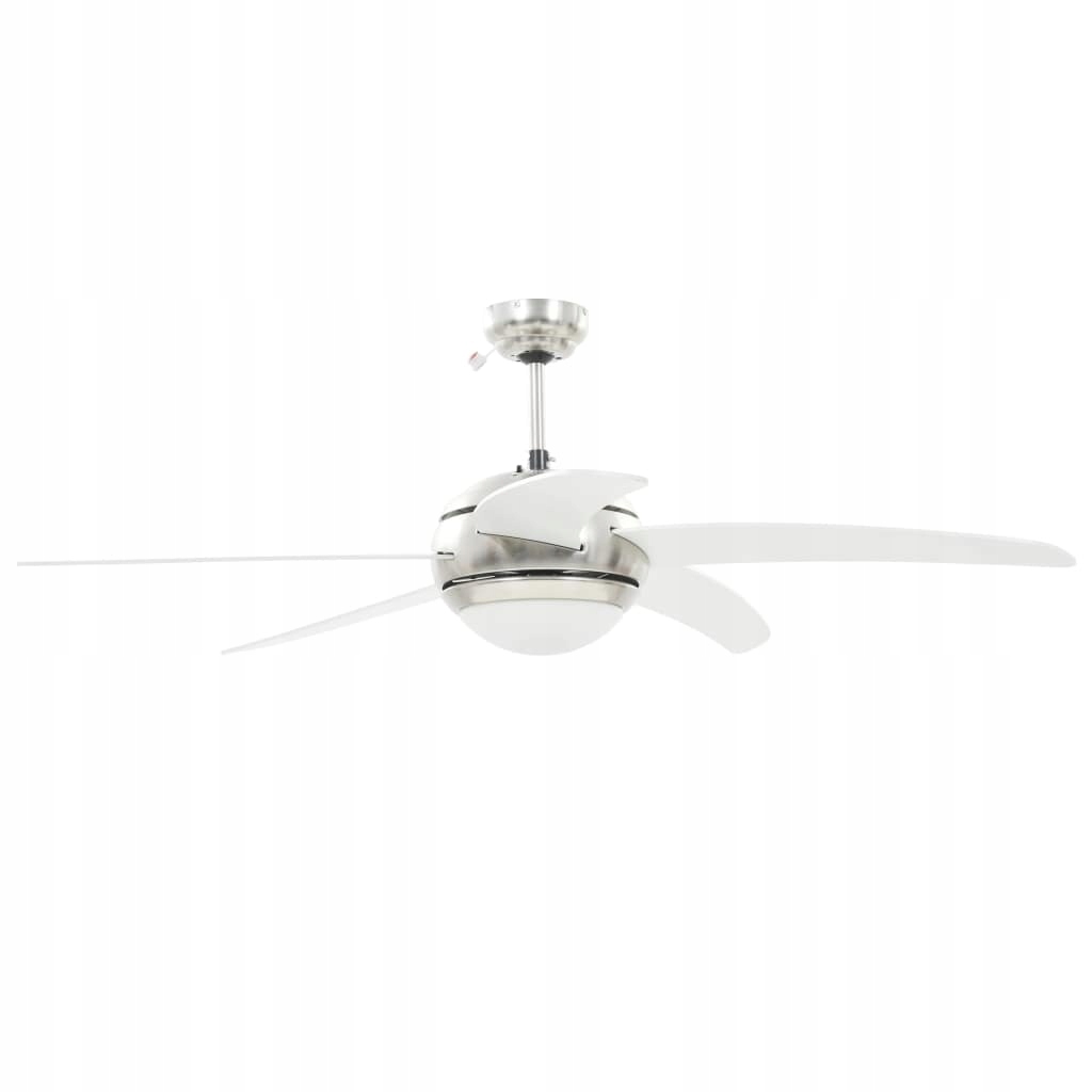 WENTYLATOR SUFITOWY ŻYRANDOL WIATRAK OŚWIETLENIEM Kolor dominujący biały