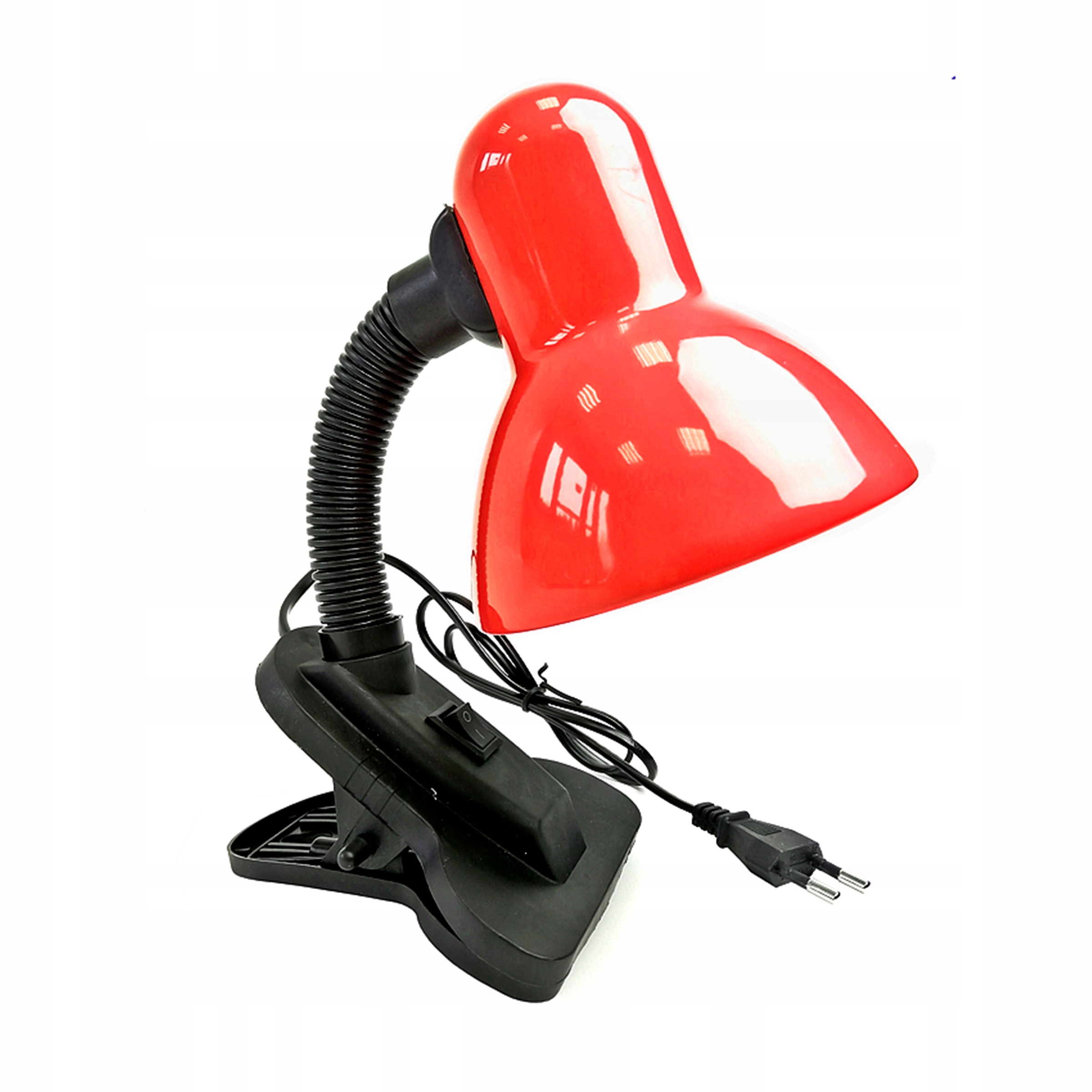 LAMPKA BIURKOWA Z KLIPSEM REGULOWANA LAMPA STOŁOWA KLOSZ Kolor odcienie błękitu odcienie czerwieni odcienie niebieskiego odcienie różowego