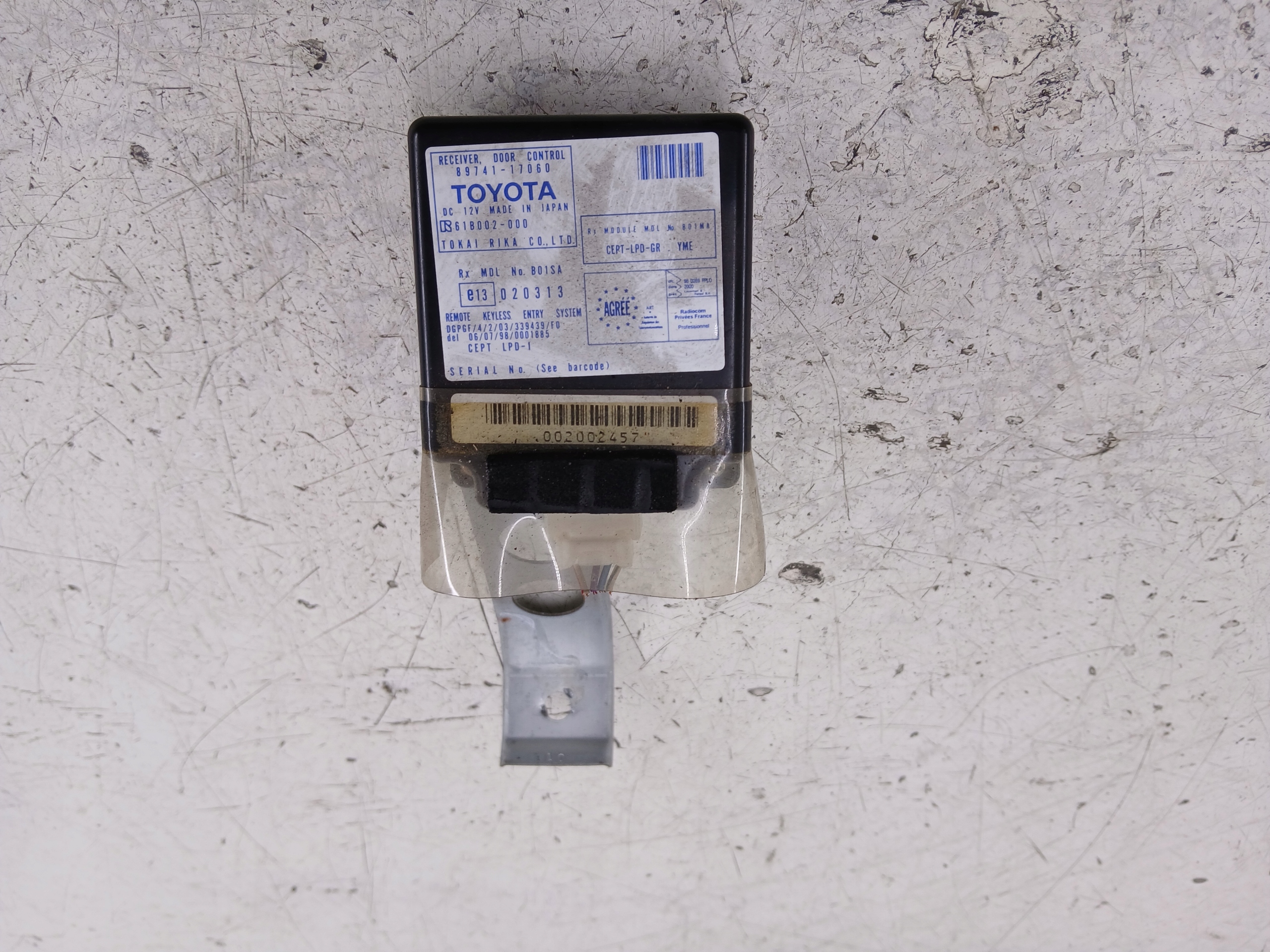 TOYOTA MR2 III ZZW30 Module de la serrure Central 89741-17060