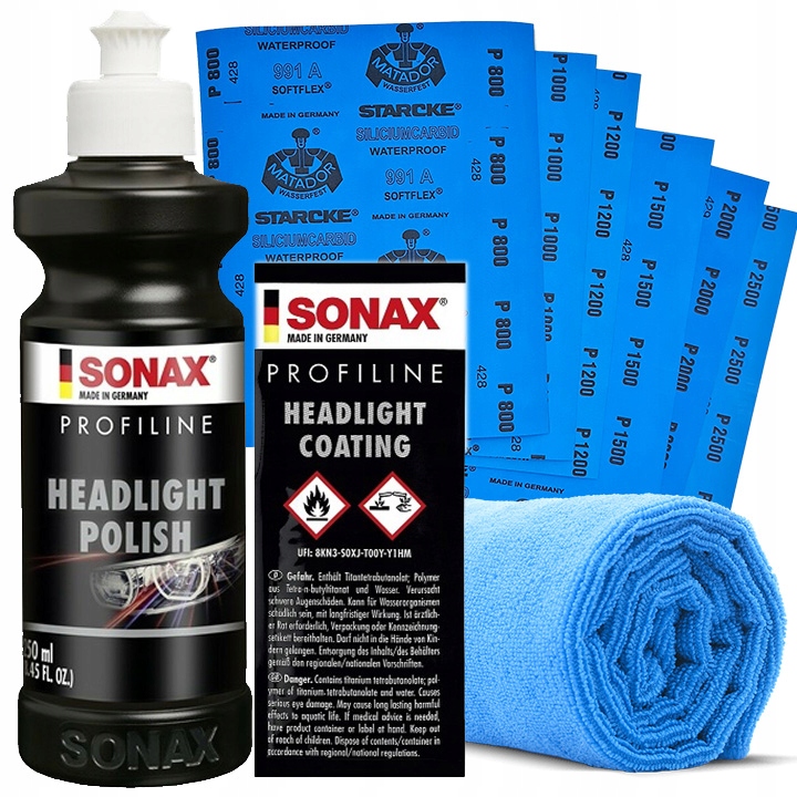 

Sonax Zestaw do polerowania regeneracji lamp