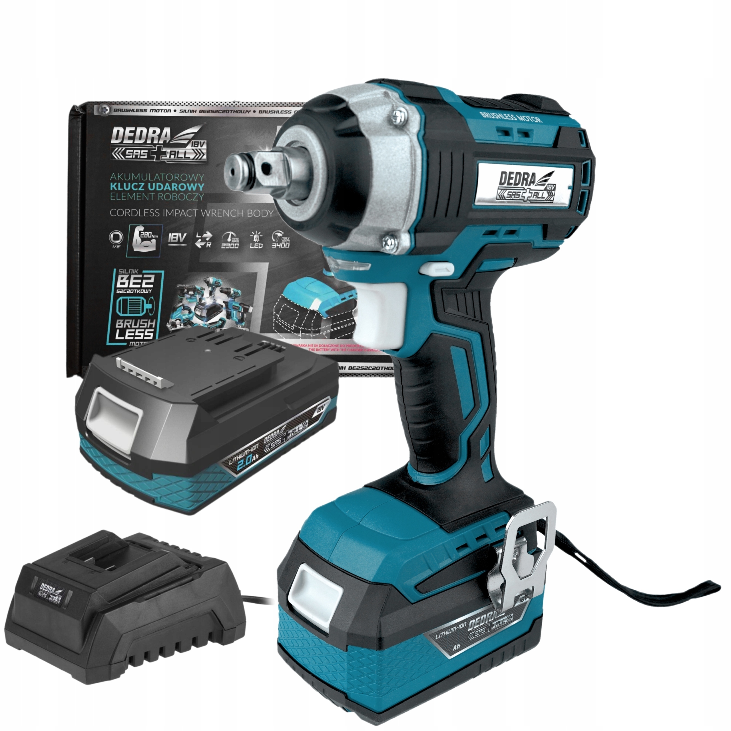 Dedra ded7146 Акумуляторний ударний гайковерт 18V + 2Ah