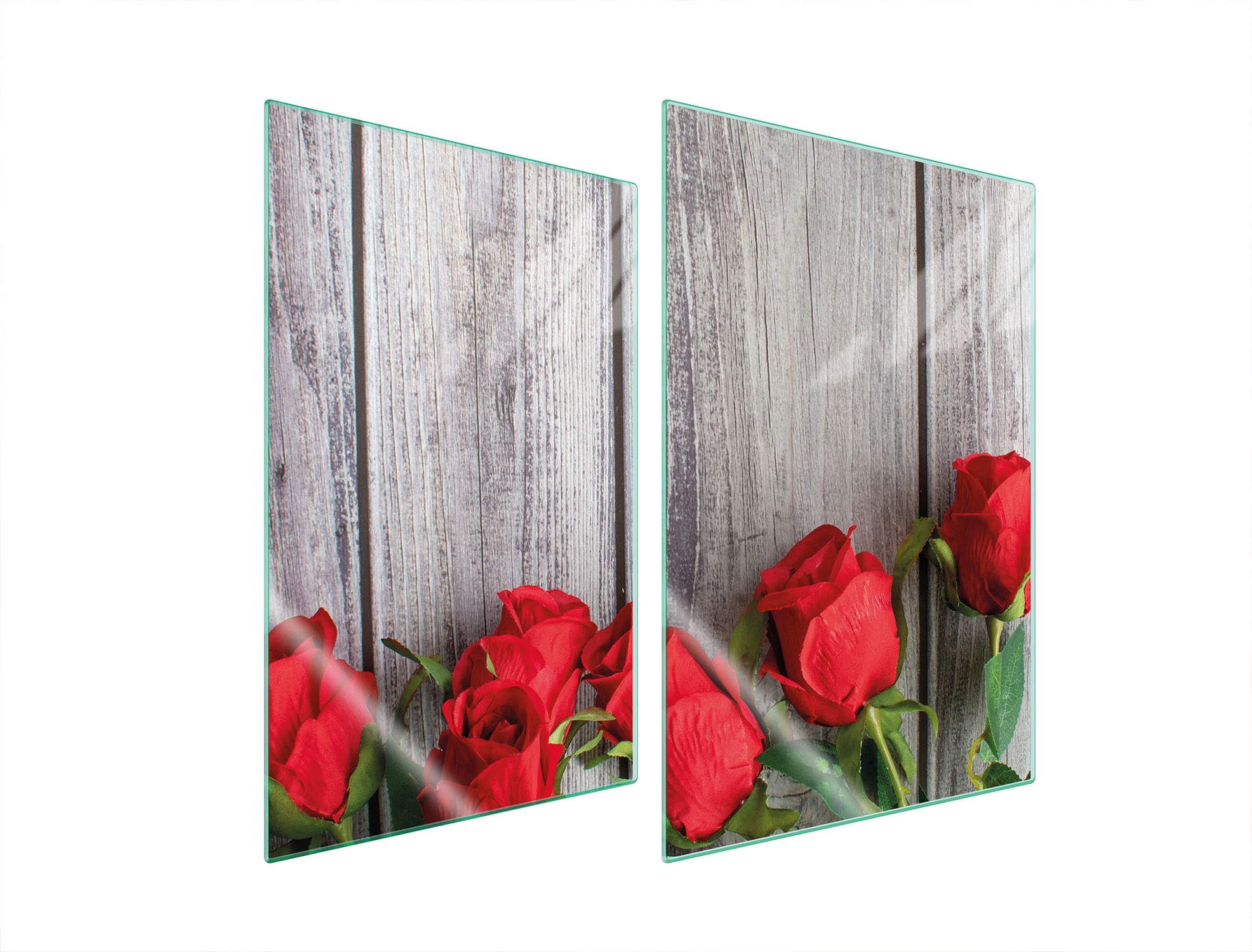 Ochranná Skleněná Deska Do Kuchyně 2x35x52 Růže Tvrzené Sklo