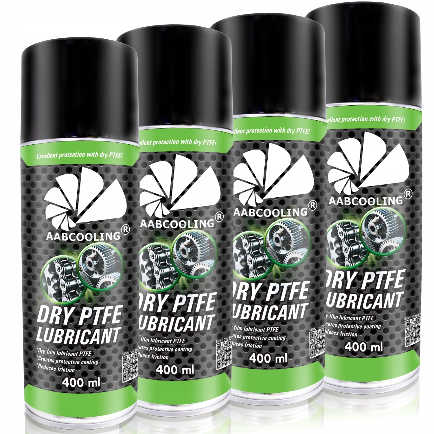 Suché Mazivo Teflonové Ptfe 4x 400 ml, Nešpiní, Chrání, Pro Stroje