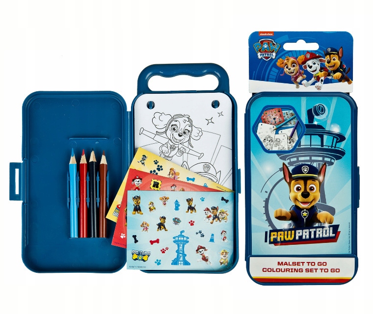 

Mini zestaw do kolorowania Psi Patrol w etui