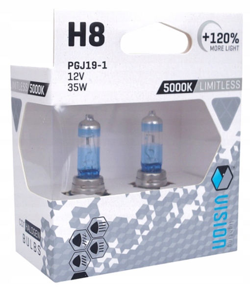 

Arctic White H8 12V 35W +120% H7U74 Żarówki Vis