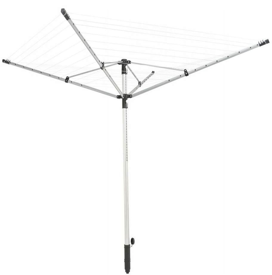 Suszarka Ogrodowa Leifheit LinoPush 500 Kolor srebrny Przekątna 2,55 m.