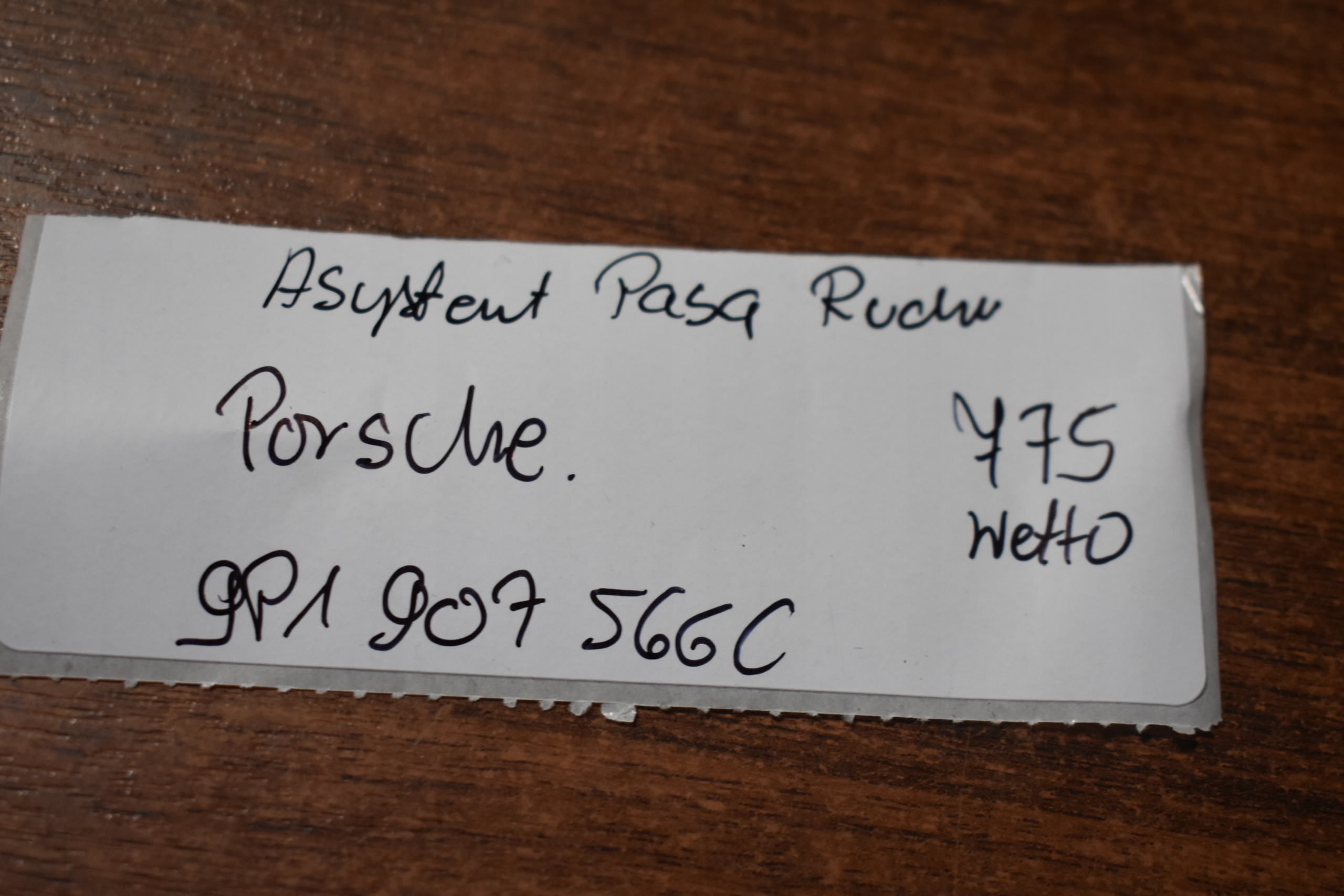 IDEALNY ASYSTENT stěny RUCHU PORSCHE 1