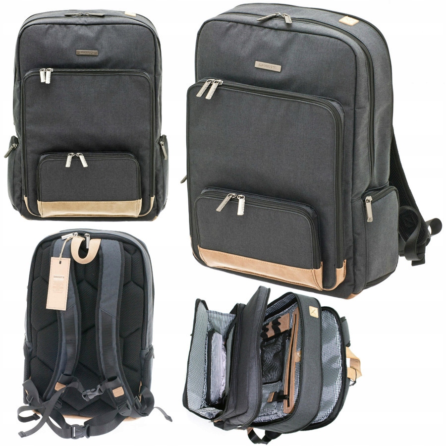 Batoh Na Notebook Tříkomorový, Šedý, Davidt's