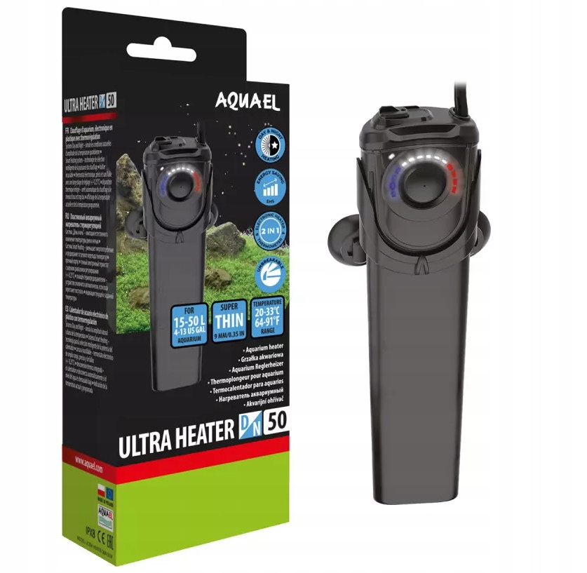 Levně Aquael Ultra Heater Day&Night 50W Akvaristický ohřívač