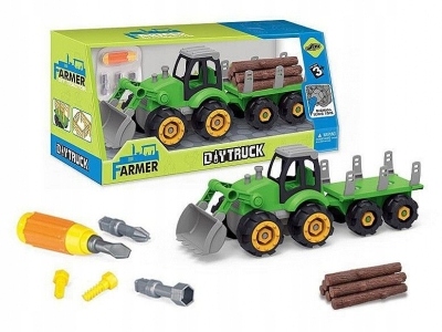 

Traktor Adar z przyczepą do skręcania, z narzęd