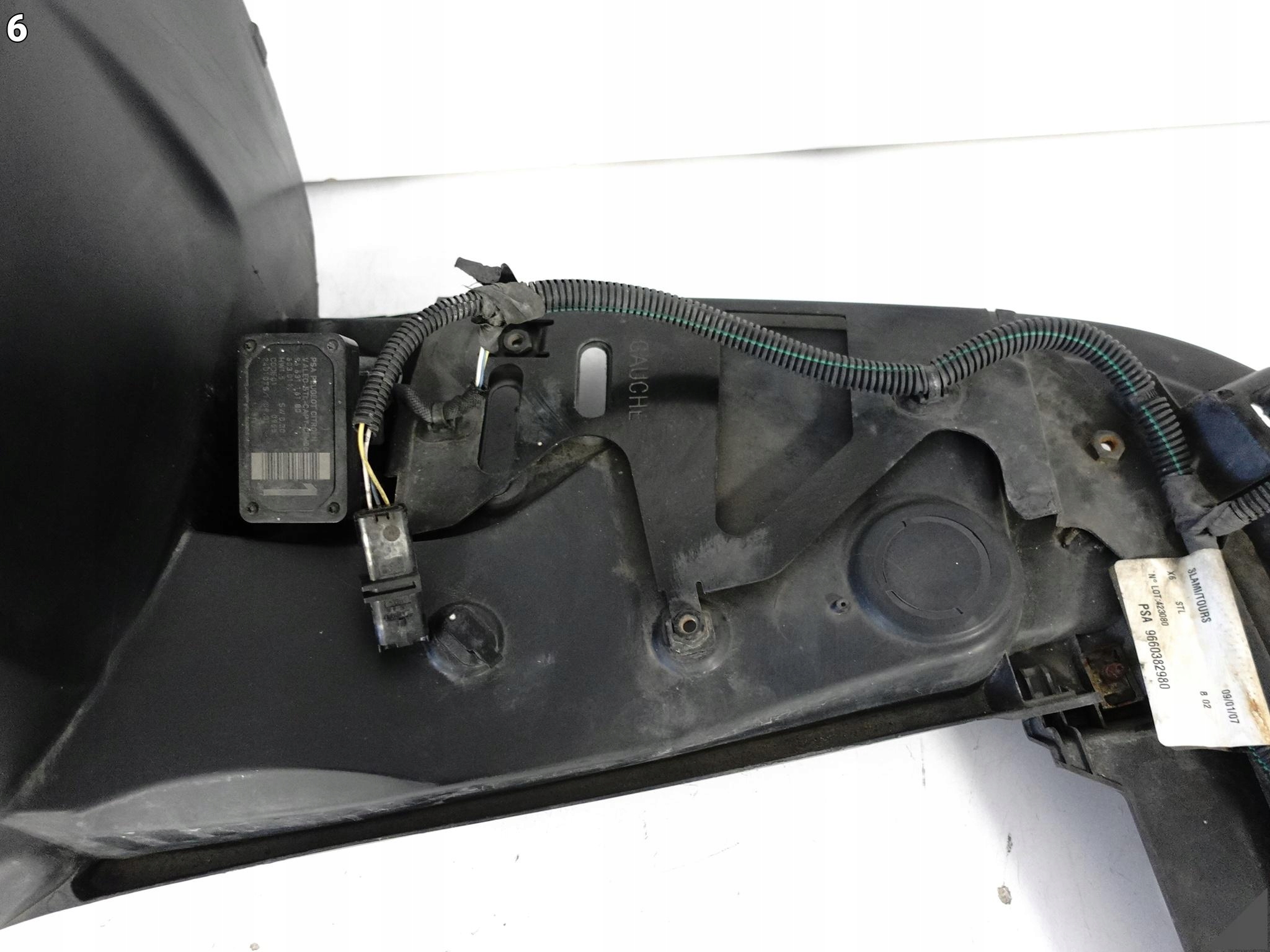 CITROEN C6 05-12 mudguard front part left front + sensors changes supports
