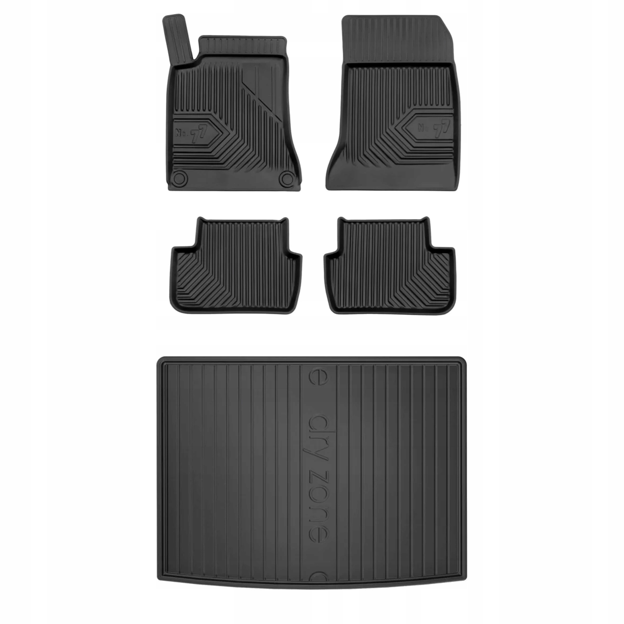 Gumová sada koberčekov a rohoží Mercedes trieda B W246 2011-2018 horná podlaha