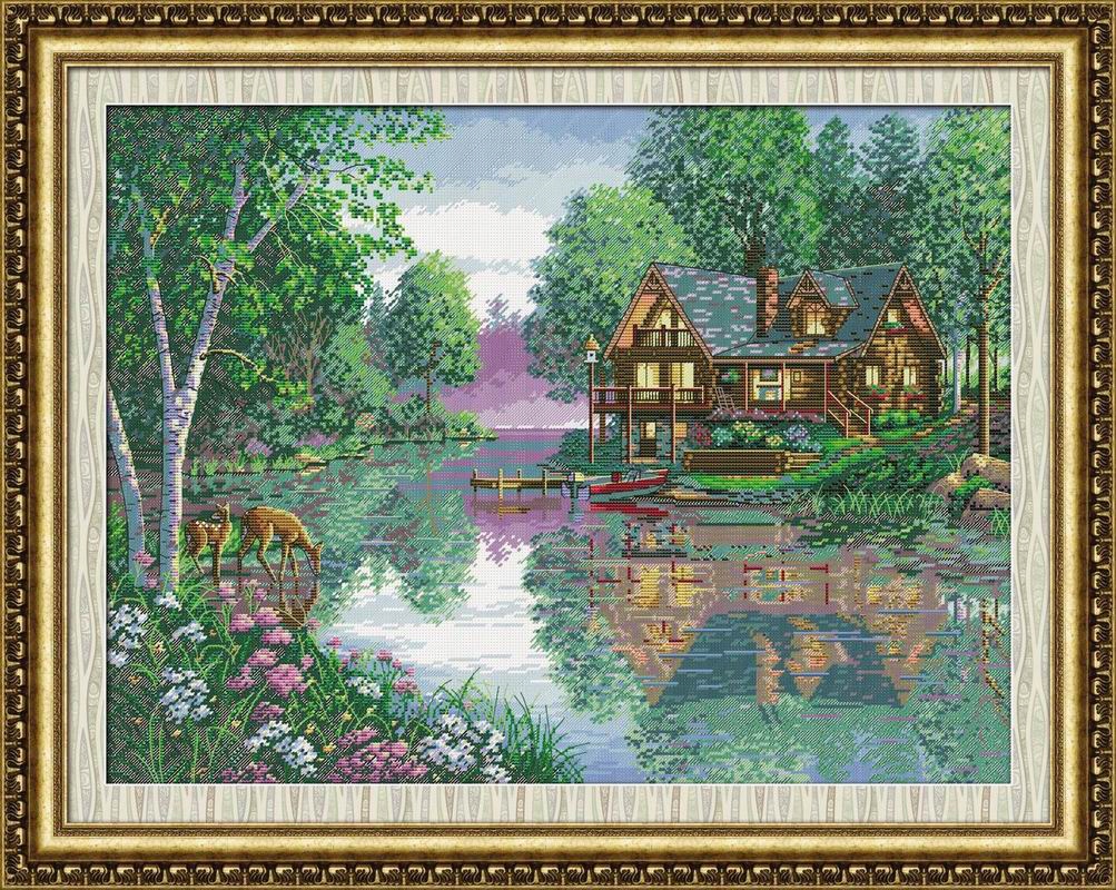 Kanva s potiskem- kanva, mulina, sada