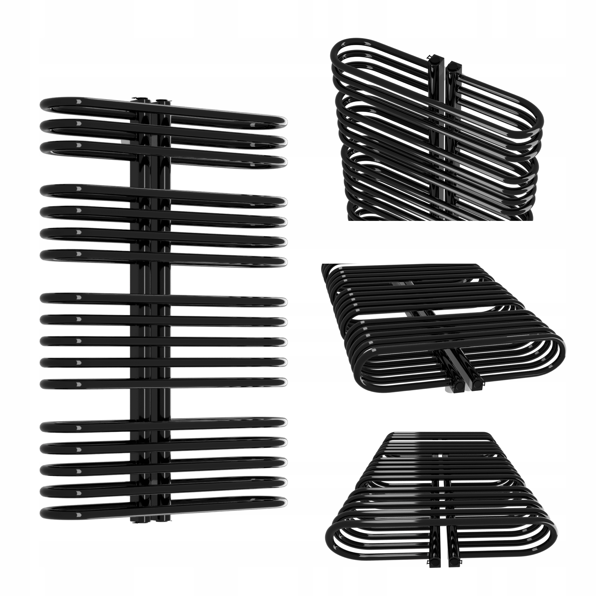 Koupelnový Radiátor Neo 720x550 Černý Lesk