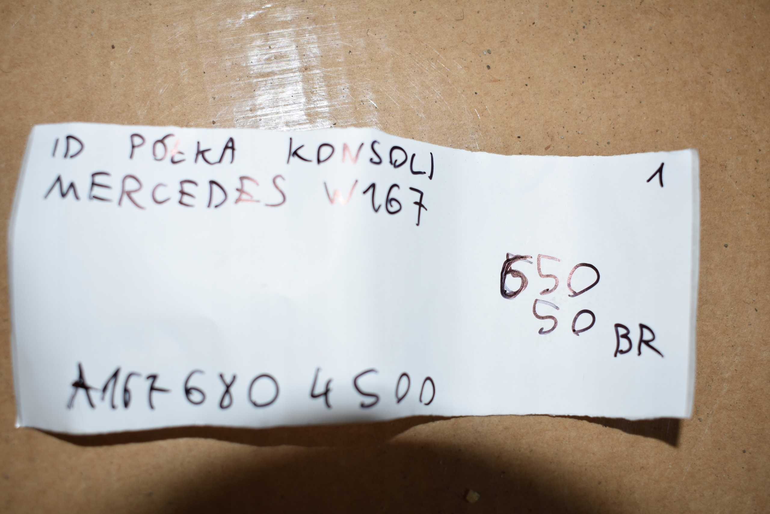 IDEALNA Abdeckung, Hutablage konsole MERCEDES W167 1
