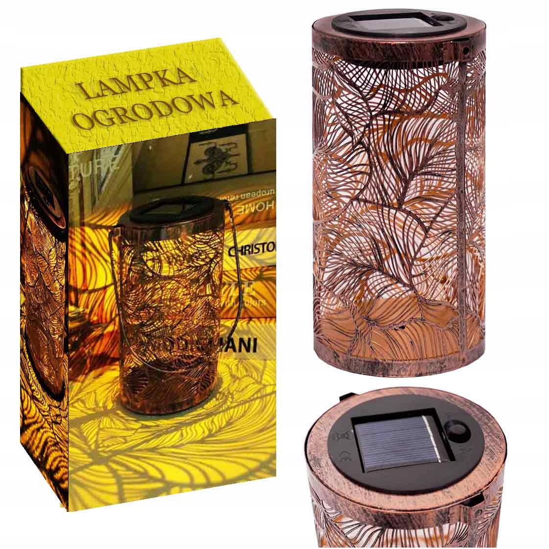 Lampka Solarna Wisząca Zewnętrzna Taras do Ogrodu