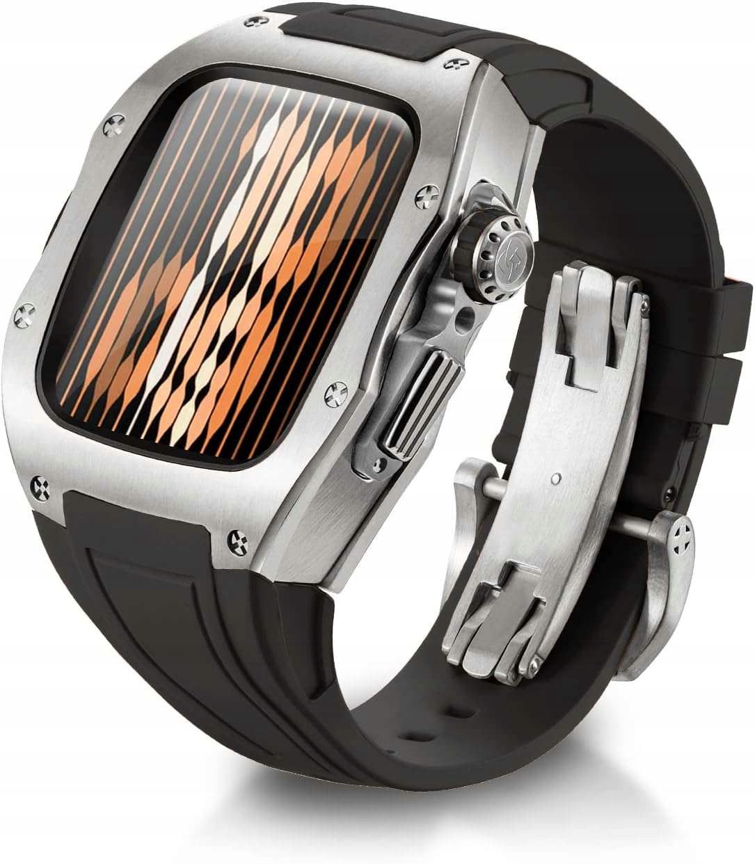 Puzdro s remienkom pre Apple Watch 9/8/7 45 mm SE/6 44 mm čierne