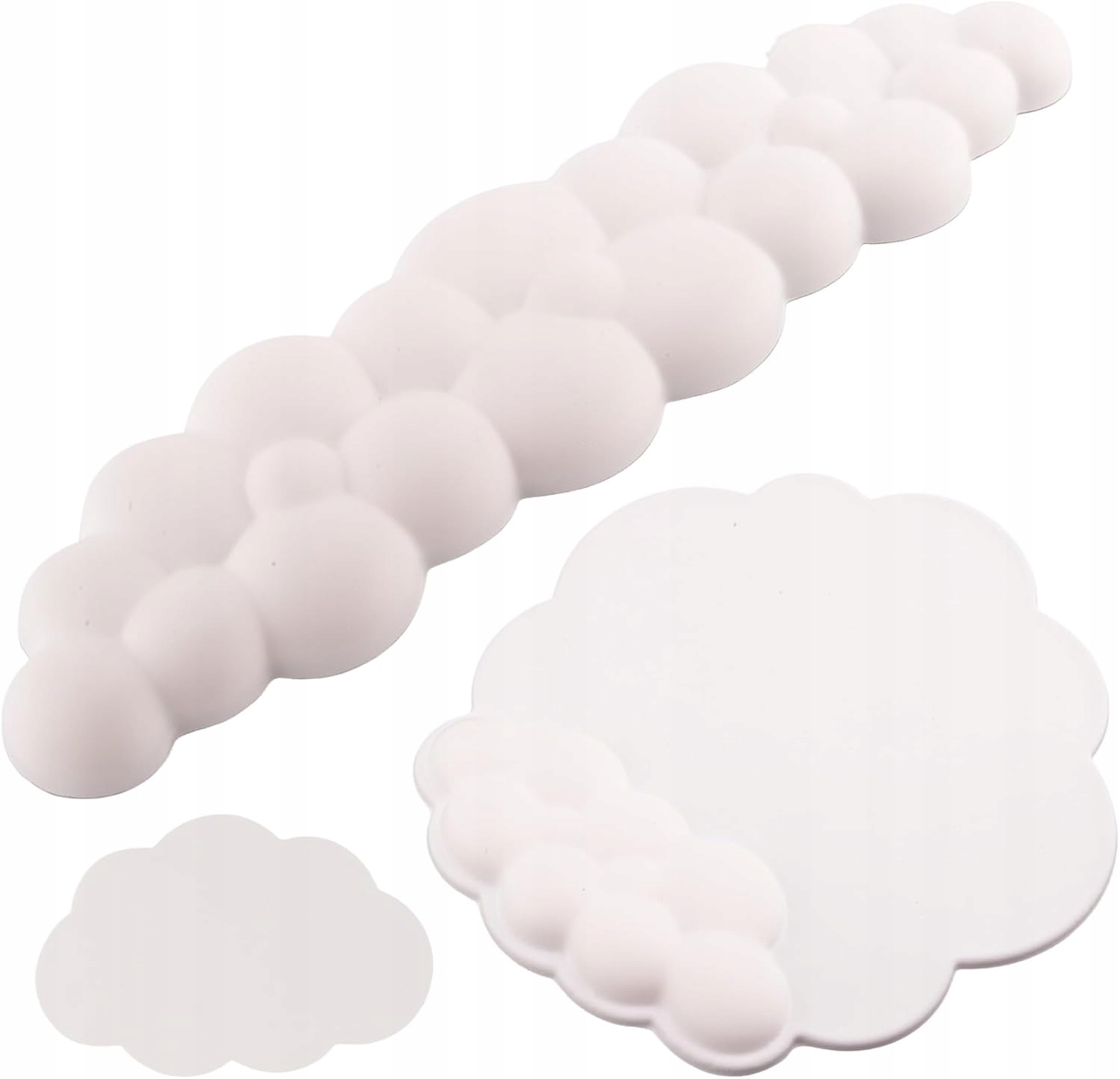 Podkładka pod mysz Attack Shark pod nadgarstek i klawiaturę chmurka biała