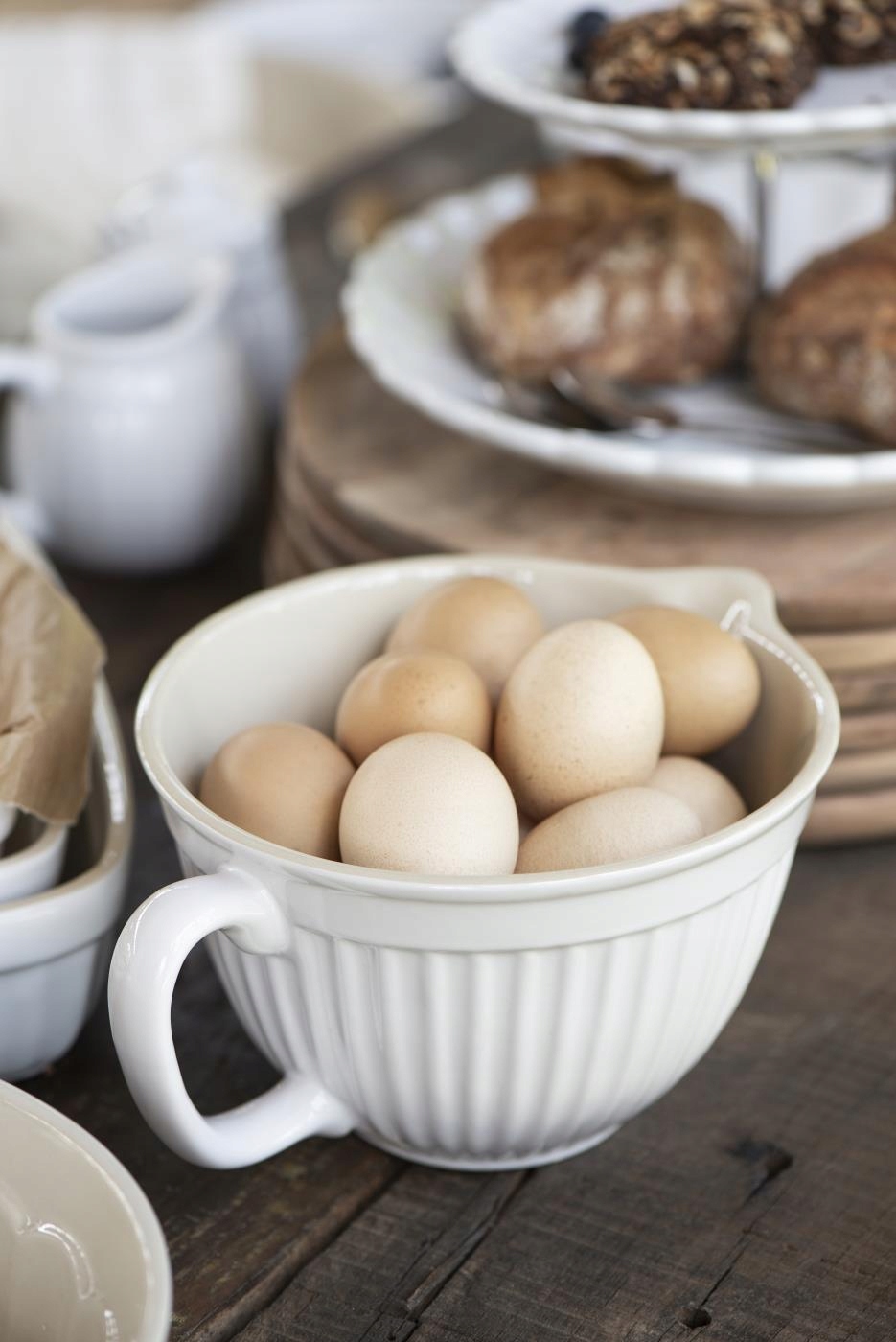 MISKA z dzióbkiem MYNTE Pure white IB LAURSEN 1650 ml biała Pojemność 1650 ml