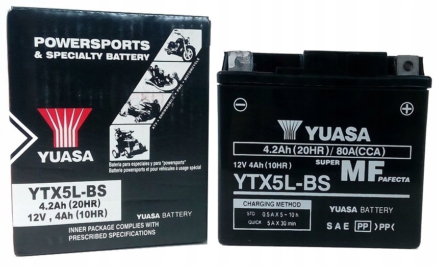 

Akumulator Yuasa Mf Agm YTX5L-BS 12V 4AH 80A