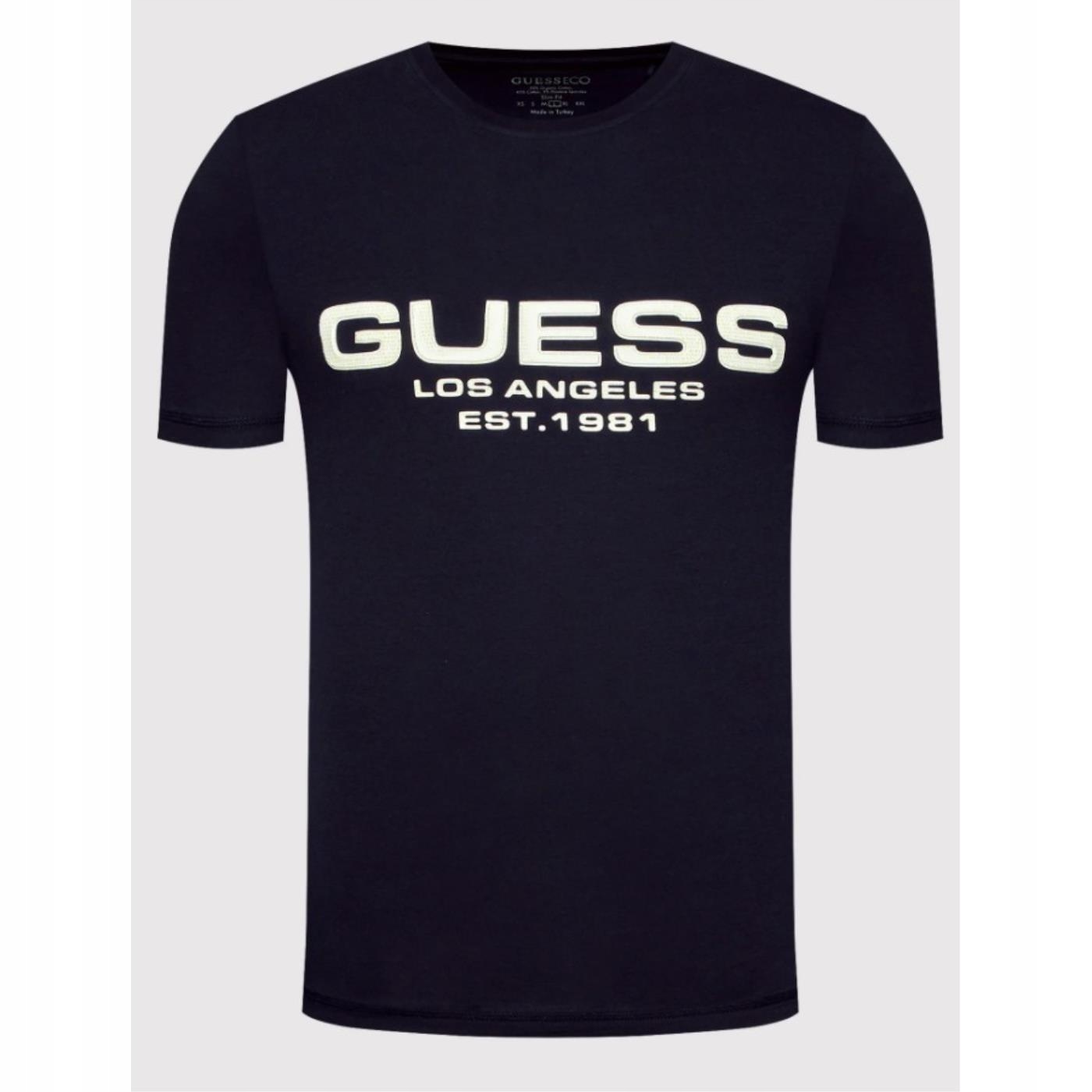 tričko Muž Guess černé, velikost XXL