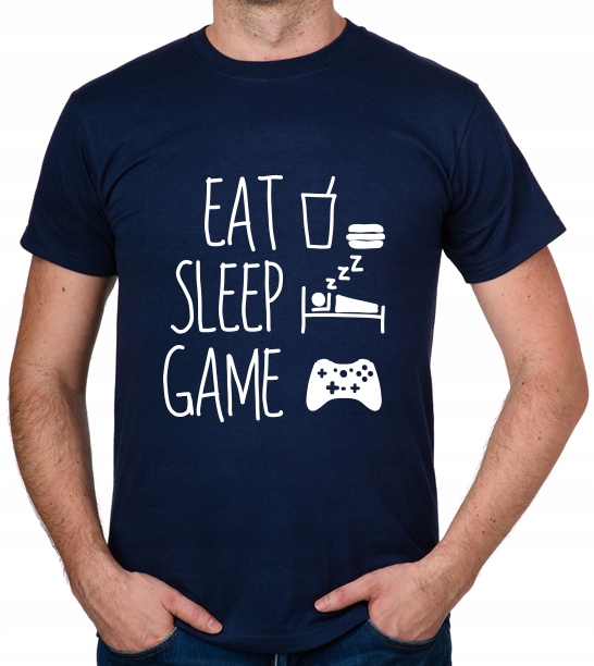 

koszulka Eat Sleep Game prezent