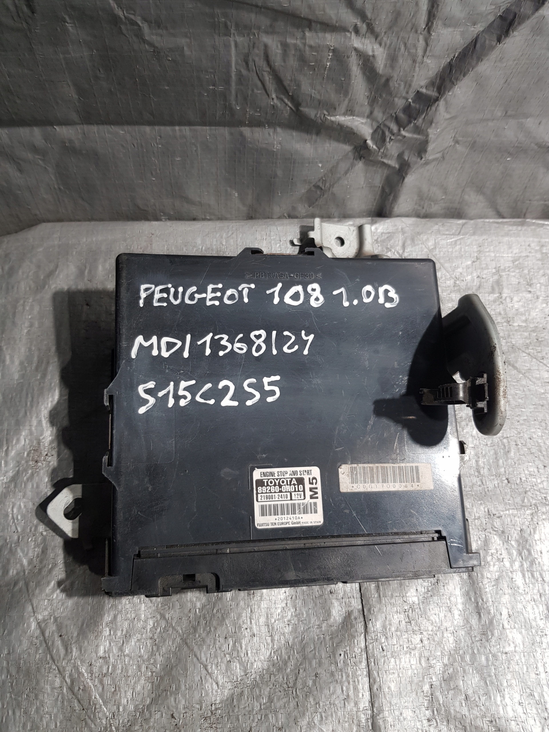 PEUGEOT 108 1.0B module control unit START STOP 89260-0H010