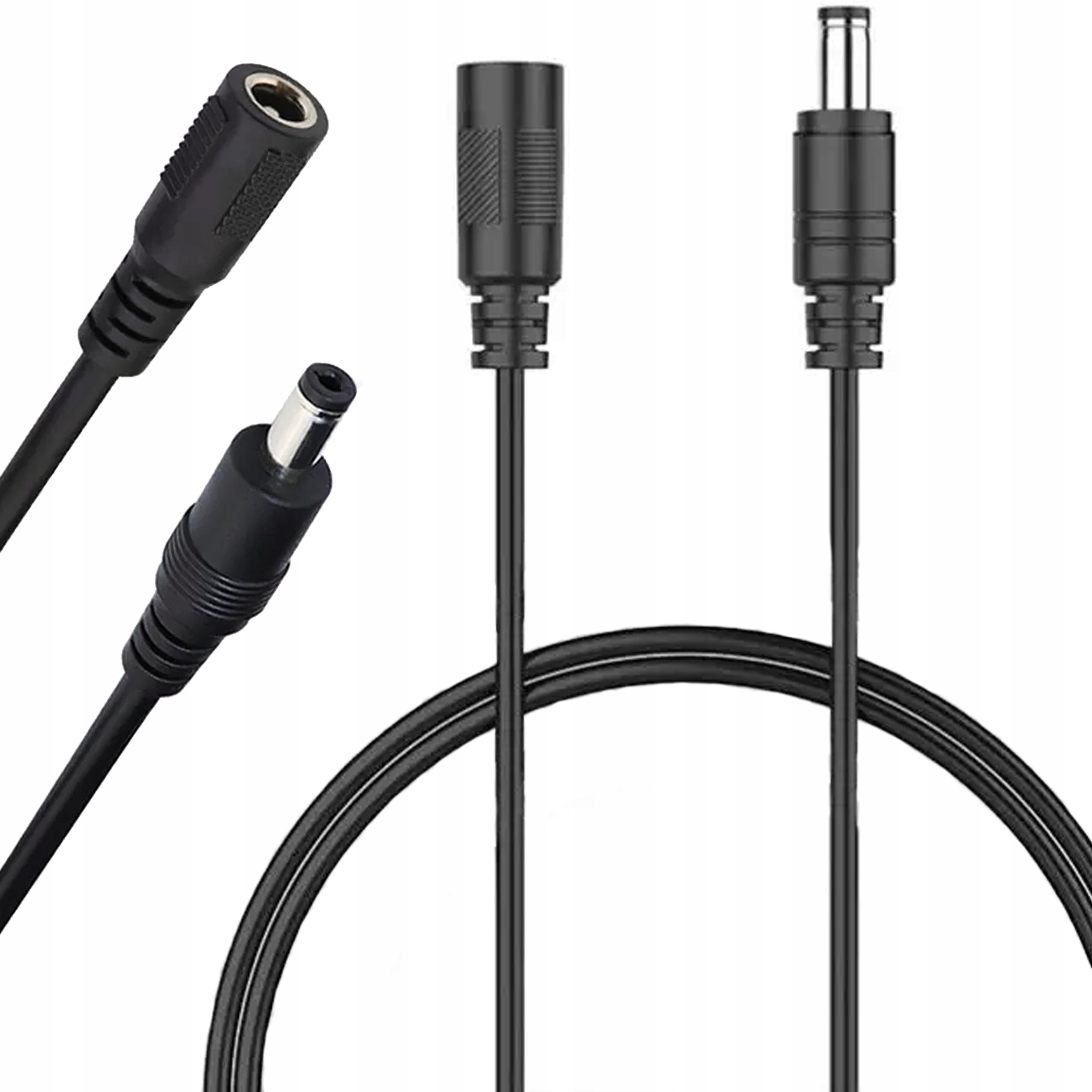 

Przedłużacz 12V DC 2,1/5,5mm Gniazdo/Wtyk 2m