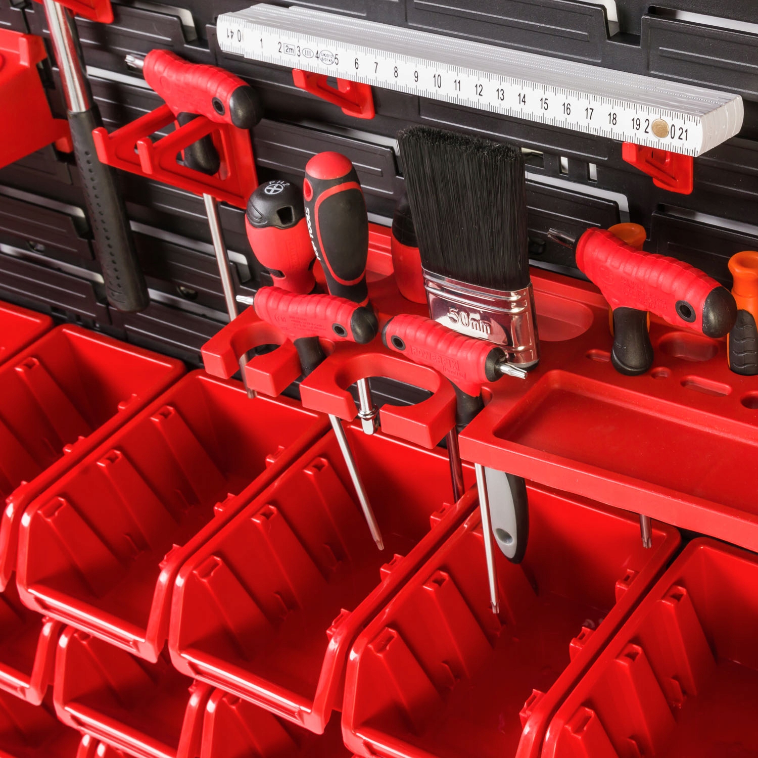 Tablica Ścianka Narzędziowa XXL + 84 pojemników Rodzaj tablica z elementami