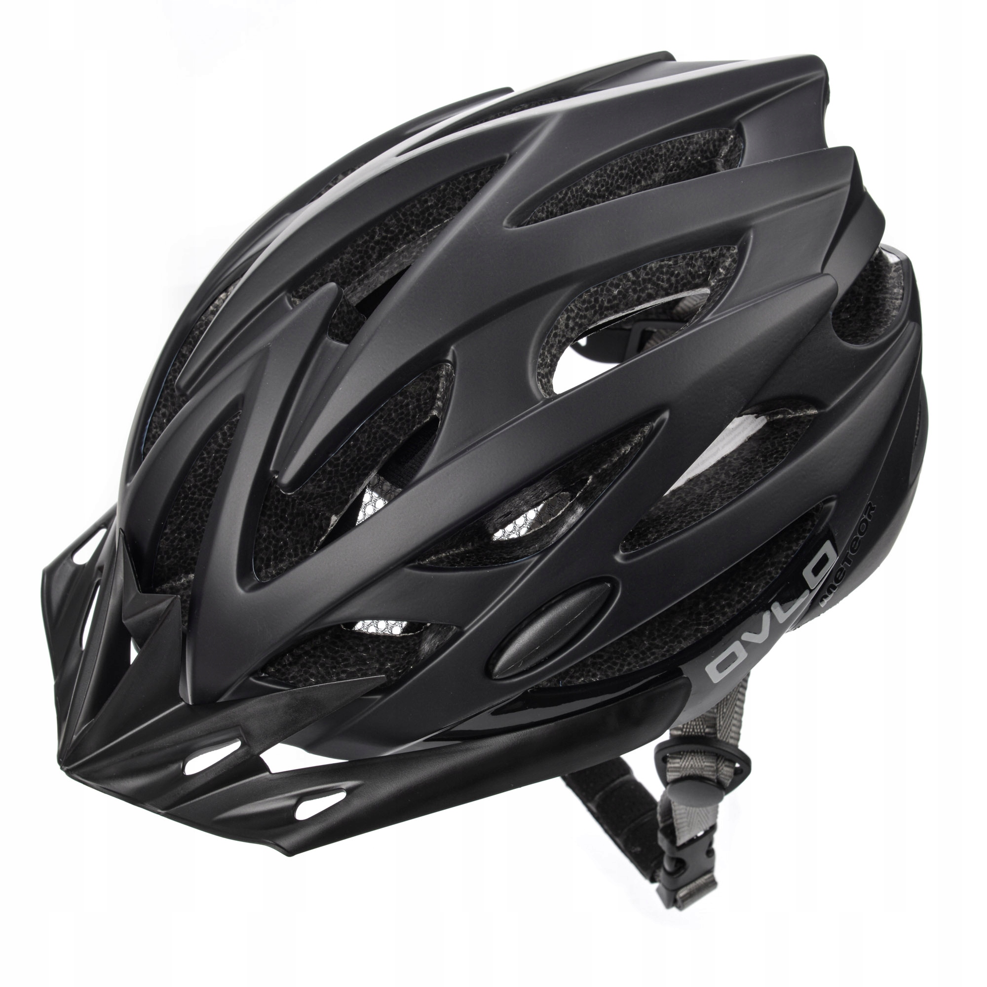 Kask Rowerowy Regulowany Meteor Ovlo S 52-56 cm In-Mold Wentylowany Czarny