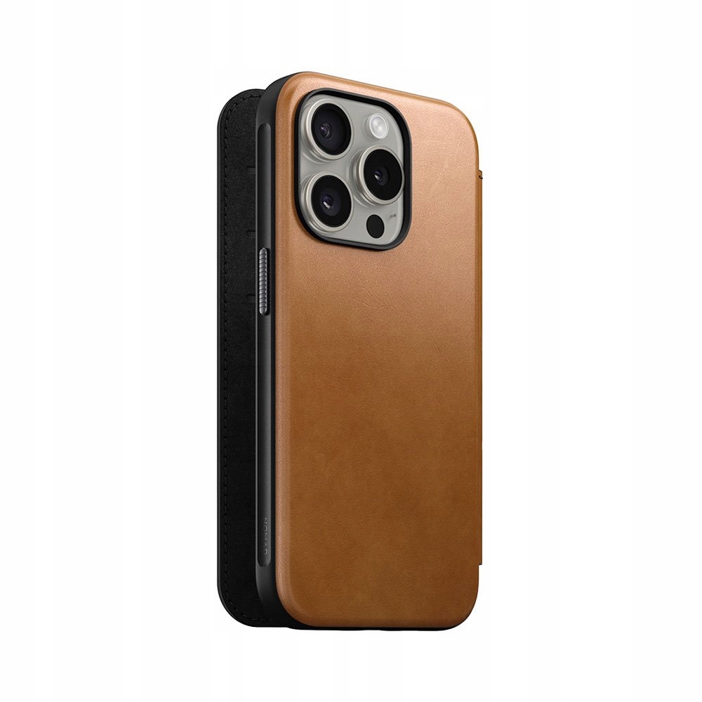 Nomad puzdro Modern Leather Folio Magsafe pre iPhone 15 Pro Tan…