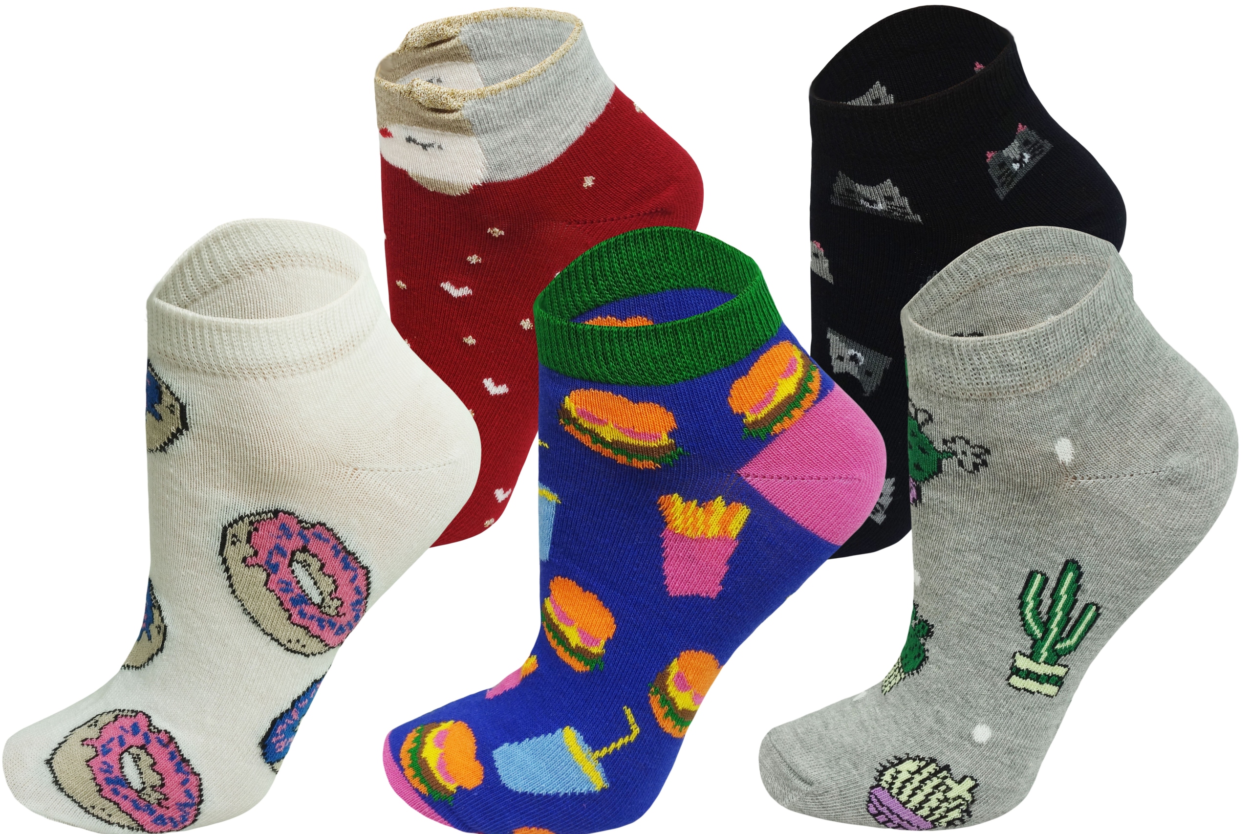 

Zakostki damskie tureckie Mix wzorów r 36-40 5 par