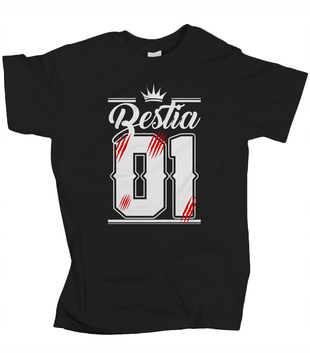 

Koszulka męska Bestia 01 Prezent dla chłopaka XL