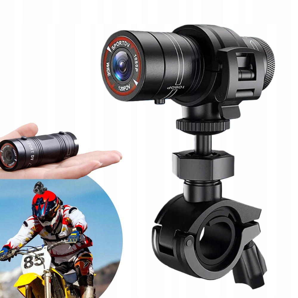 kamera na kask motocyklowy wodoodporna, Hd ,1080P do sportów