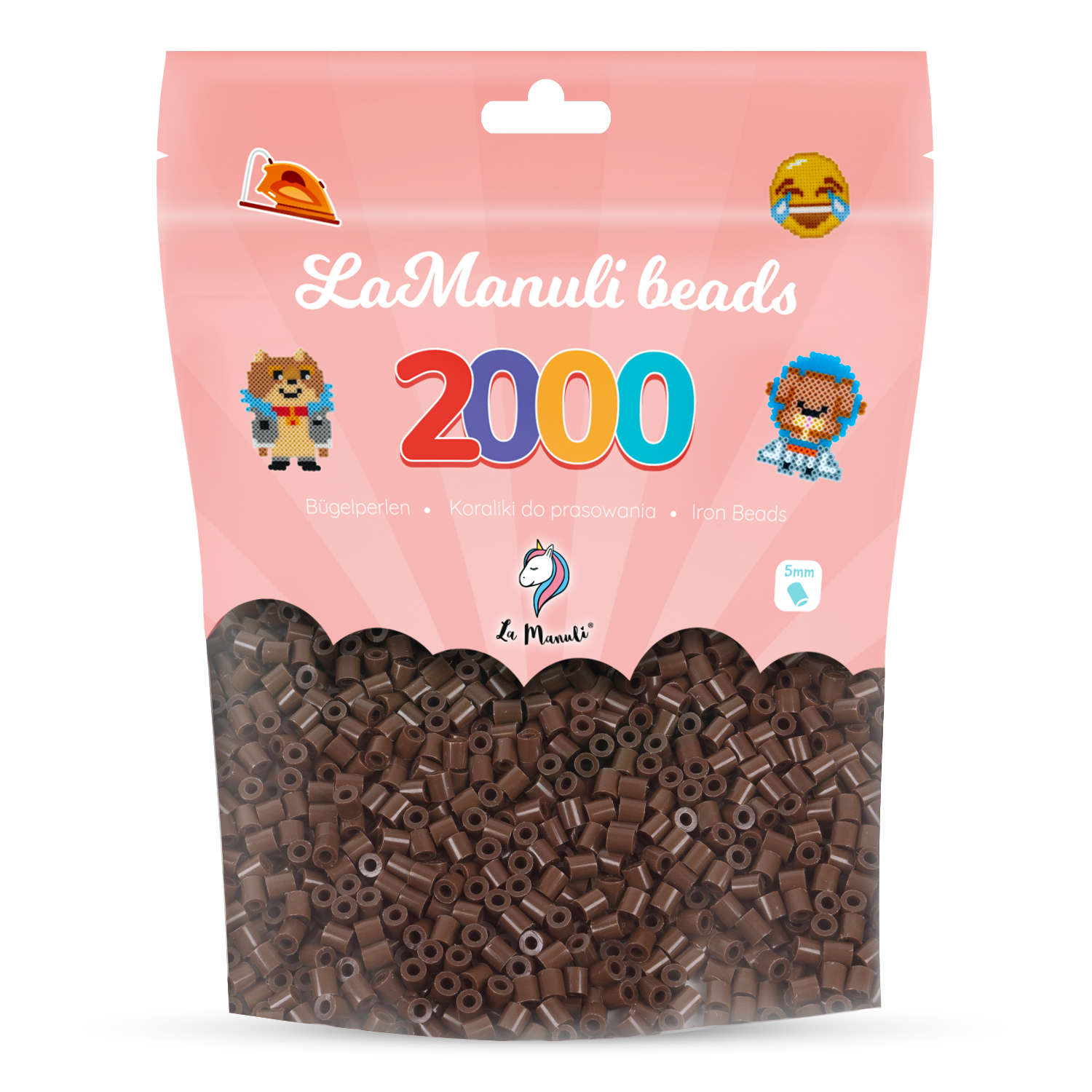

Koraliki do prasowania 2000 Ciemne Brązowe 5mm
