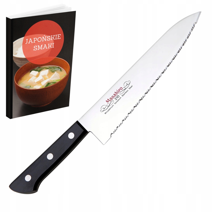 Nôž Masahiro Bwh Gyuto Wave Edge 21 cm od šéfkuchára z japonskej ocele