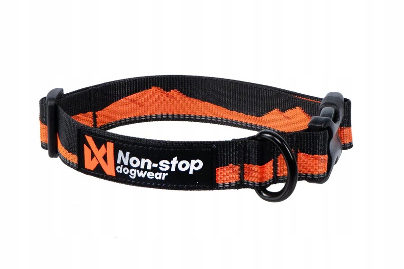 Obroża Trail Quest Non-Stop Dogwear r. S 25-35cm Pomarańczowo/Czarna