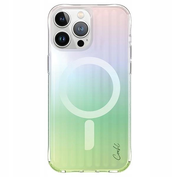 Uniq pouzdro Coehl Linear pro iPhone 15 Pro 6.1" magnetické nabíjení opál/iridescent