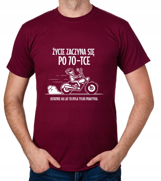 

koszulka Życie Zaczyna Się Po 70-TCE prezent