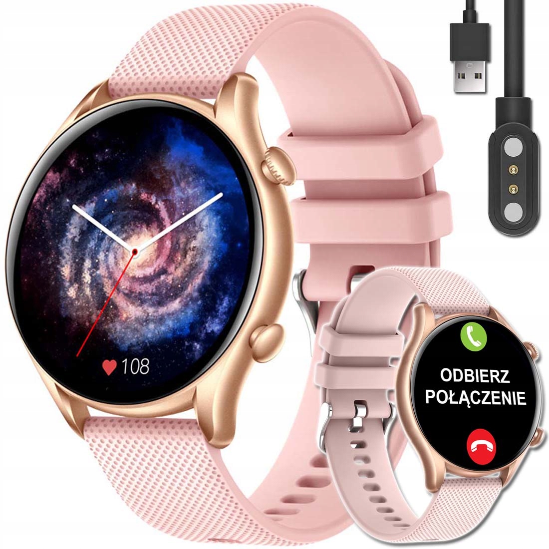 

Smartwatch Damski Dla Kobiety Rozmowy Ciśnienie Pl