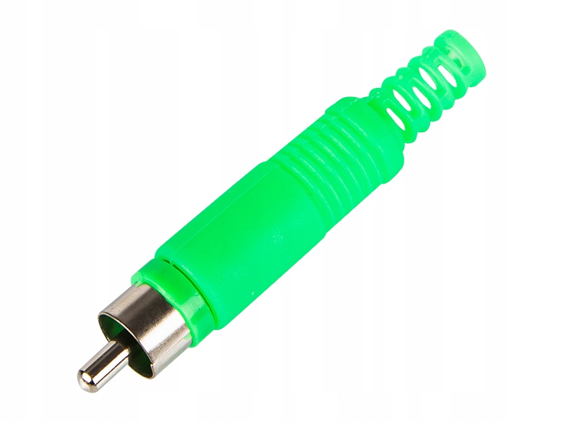 Wtyk RCA cinch ZIELONY HQ