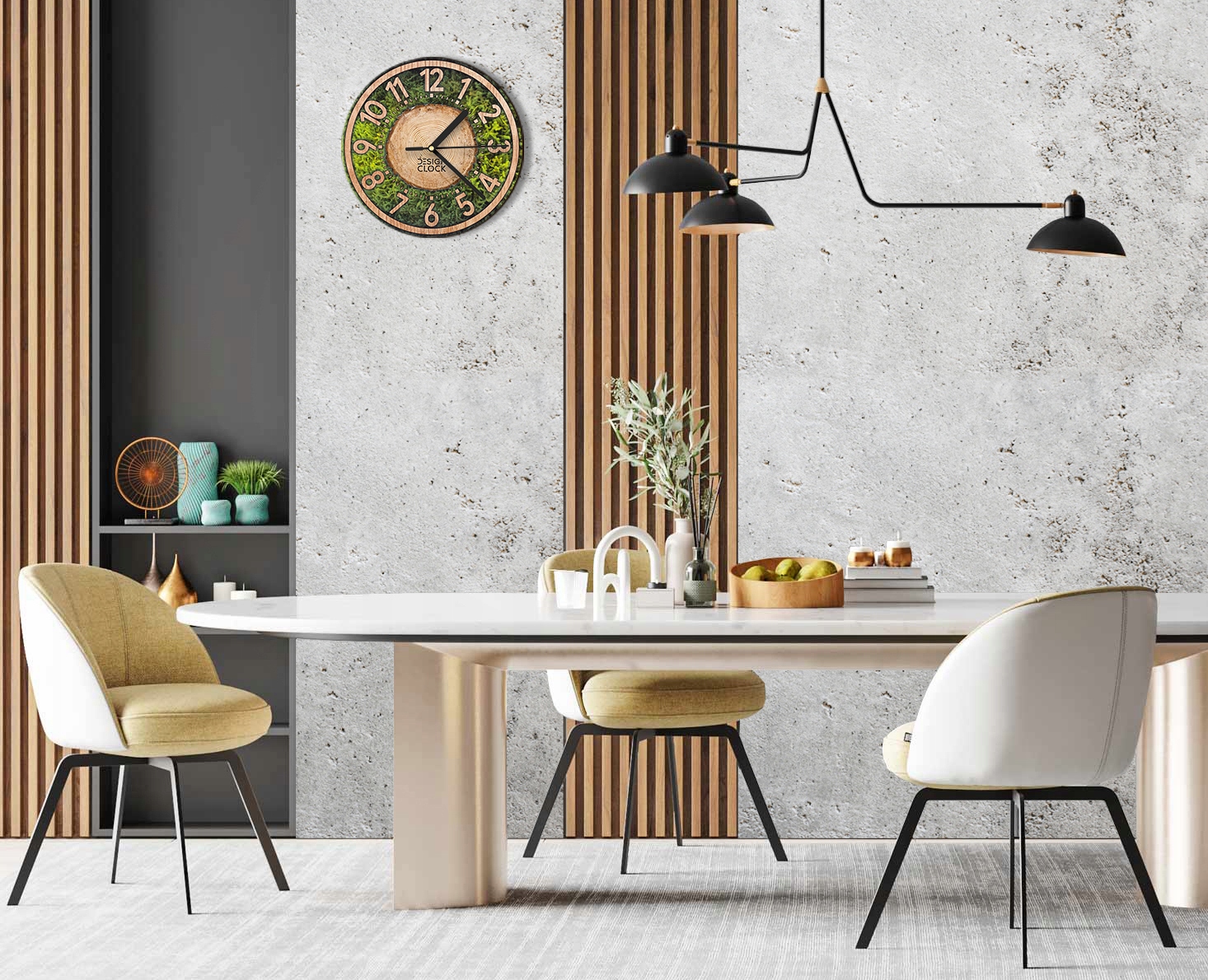 ZEGAR NA ŚCIANĘ ŚCIENNY DREWNIANY LOFT NOWOCZESNY RETRO CICHY 30cm prezent Materiał dominujący drewno