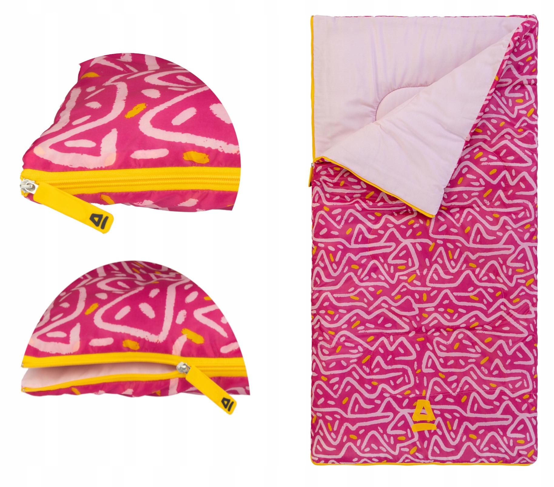 Śpiwór turystyczny kołdra dla dzieci lekki Abbey Mooloolahba 2w1 140x70cm