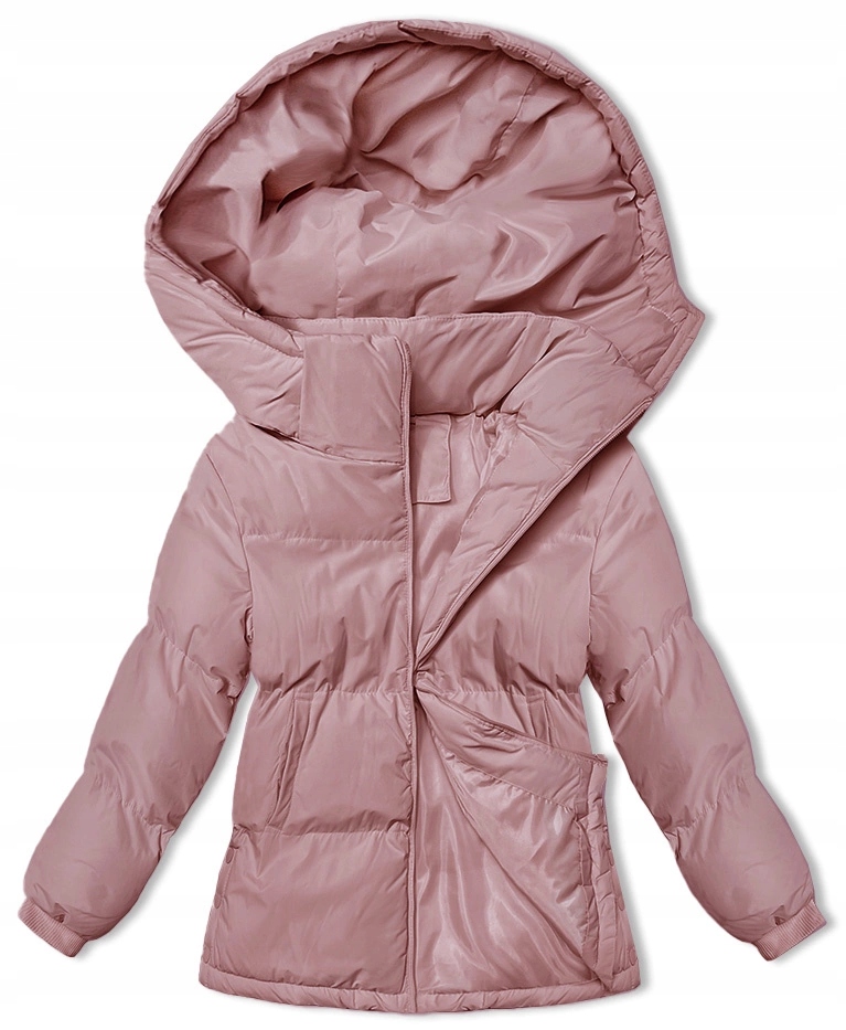 Dámská Zimní Zimní Bunda 5M3169 Starorůžová M (38)