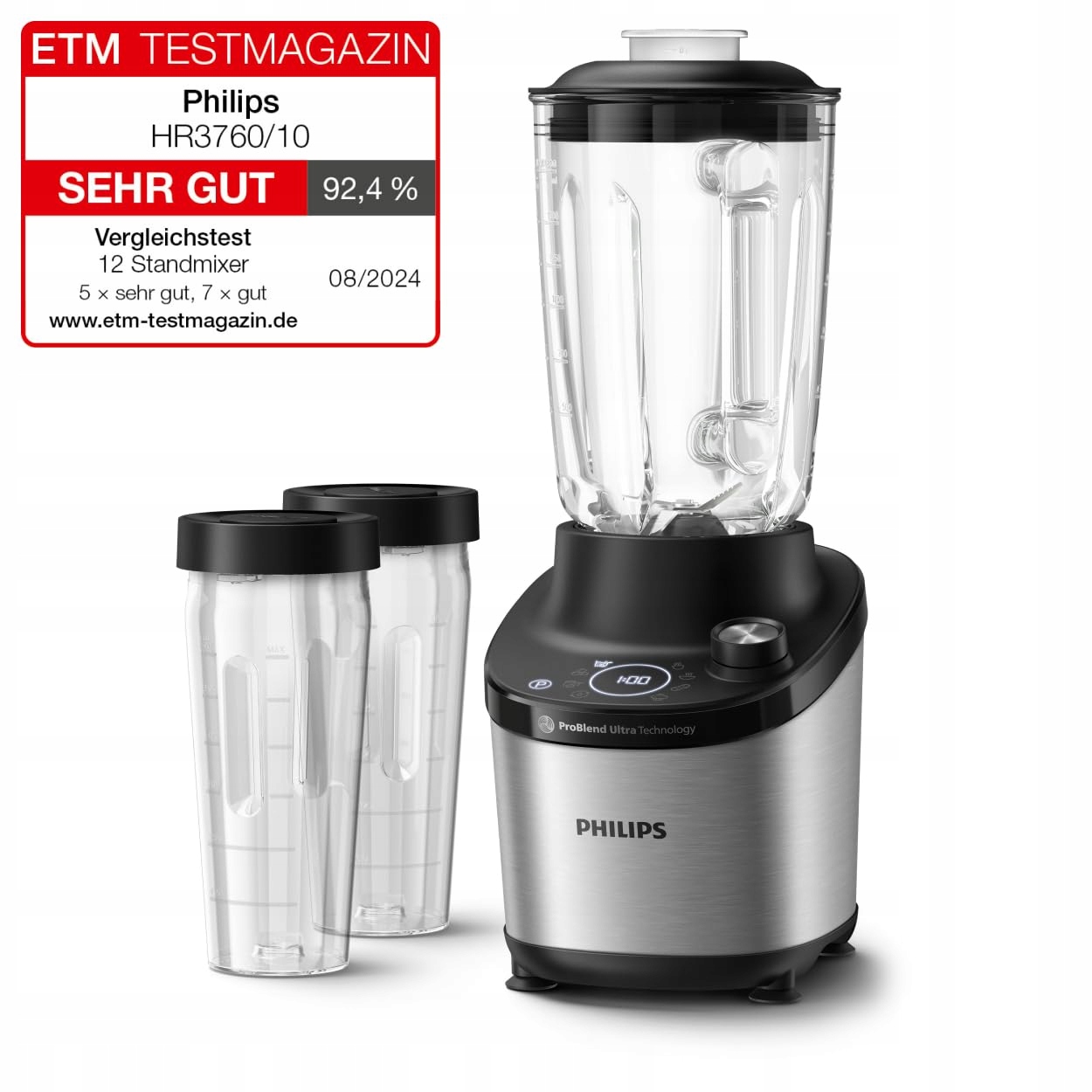 PHILIPS Blender Wysokiej Mocy 7000 ProBlend Ultra 1500W 2L Szkło App — miniatura 2