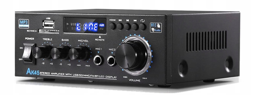 WZMACNIACZ AMPLITUNER CYFROWY BLUETOOTH USB SD AUX RADIO 300 WATT + PILOT Model AMPLITUNER WZMACNIACZ 01