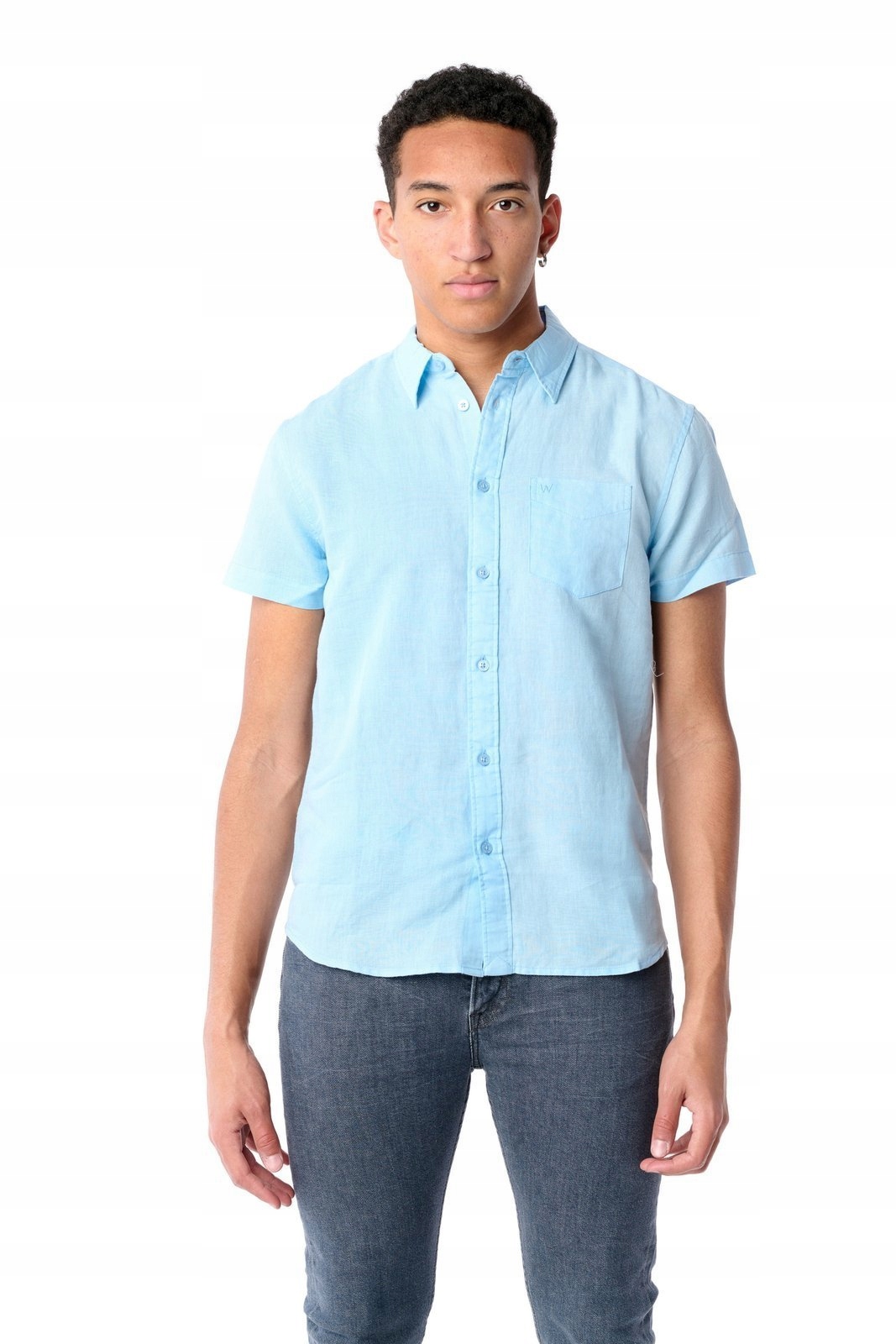 

Wrangler 1 Pkt Shirt Cerulean Blue W5J1LOXVT M