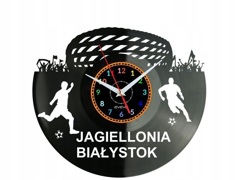 Jagiellona Bělostok Fotbalová extraliga Polská nástěnná hodiny Vinylová deska